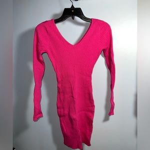 Fashion Nova Hot Pink Sweater Dress (worn once)
